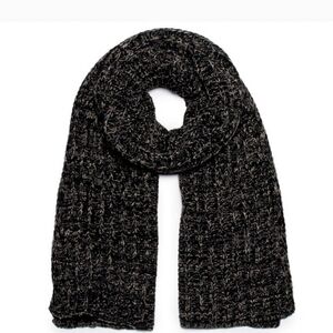 NWT G.H. Bass Men's Reversible Tin Knitted Blackened Taupe Scarf